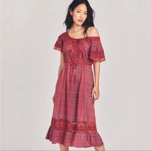 LoveShackFancy Madeline MIDI Dress Size small